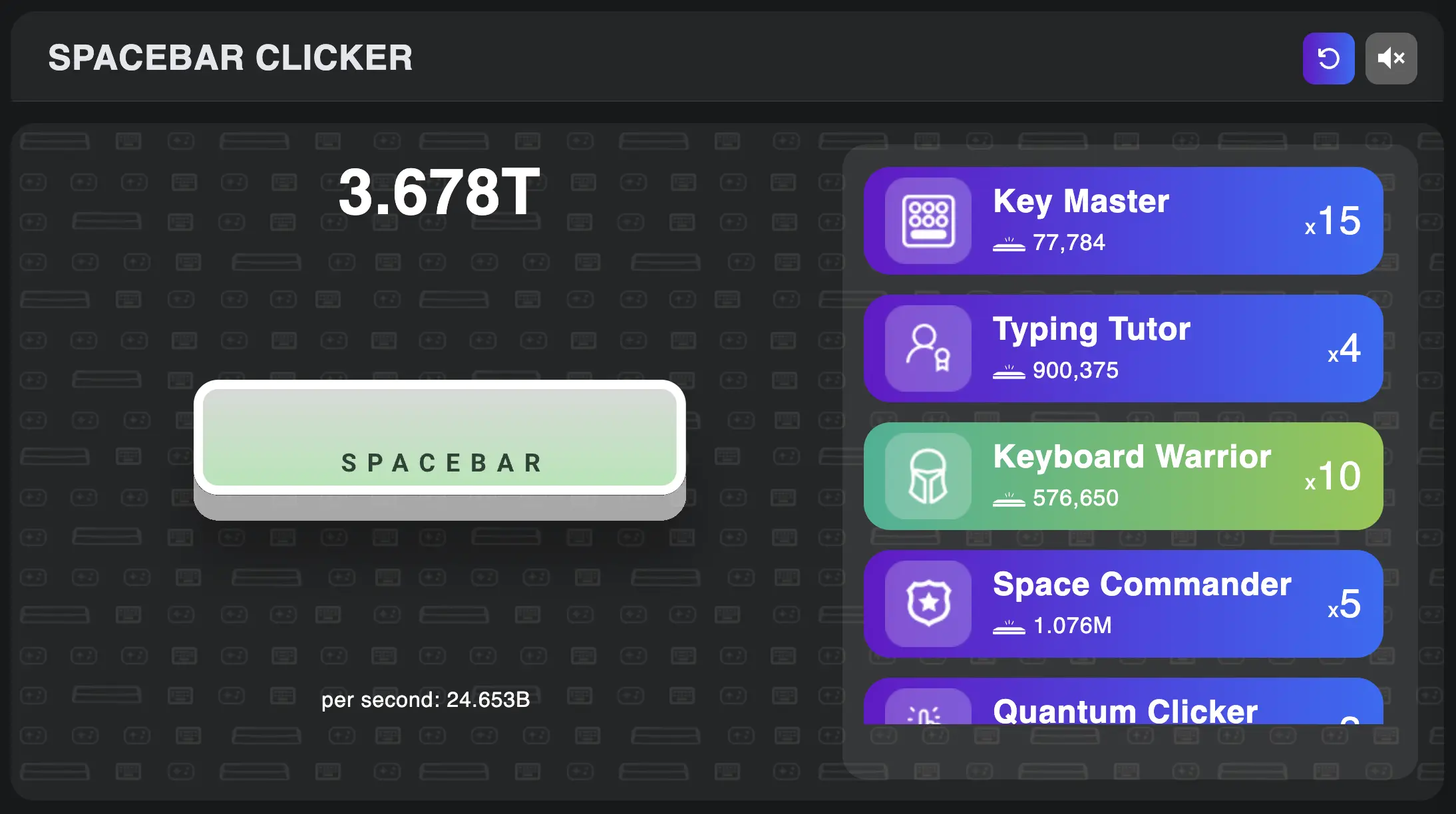 Spacebar Clicker